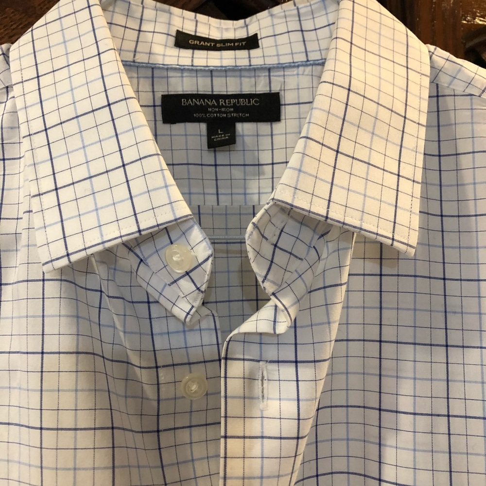 Banana Republic Non Iron Slim Fit Size L